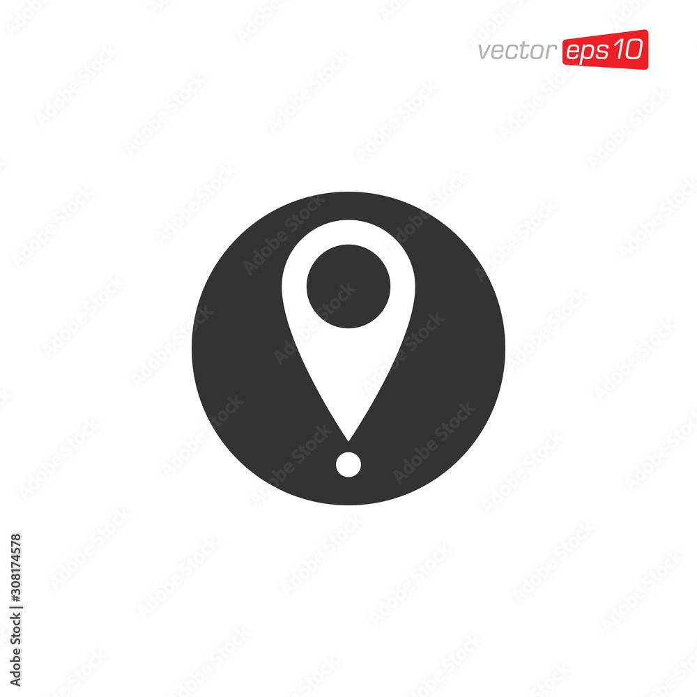 Pin Location Icon Design Vector Pin Location Icon Design Vector