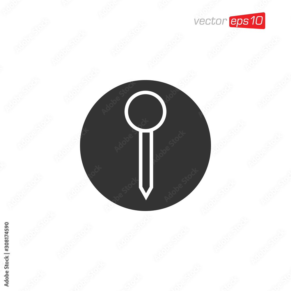 Pin Location Icon Design Vector Pin Location Icon Design Vector