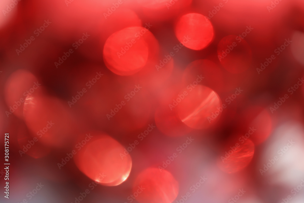 red abstract background with bokeh