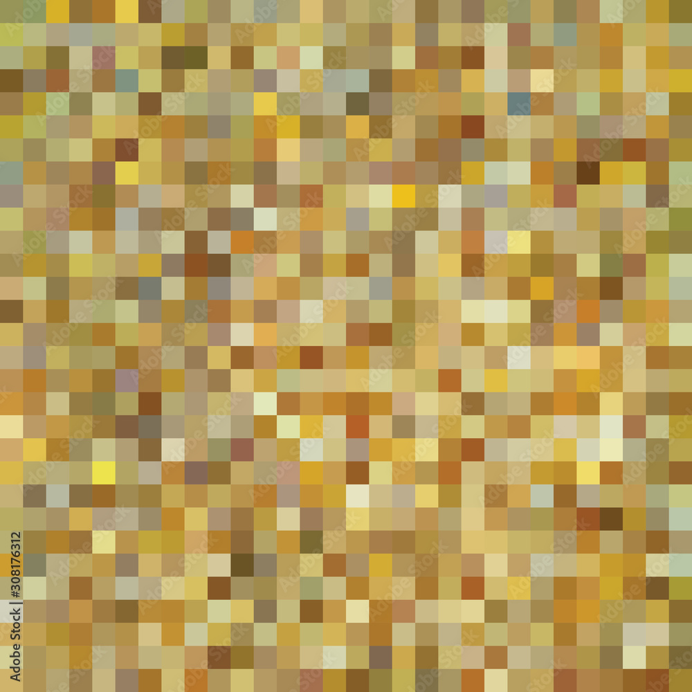 Illustration of abstract golden texture with yellow and brown squares. Seamless pattern for invitation card, craft, holiday, decorative party postcard, ornamental panel, celebration. Illustration of abstract golden texture with yellow and brown squares. Seamless pattern for invitation card, craft, holiday, decorative party postcard, ornamental panel, celebration.
