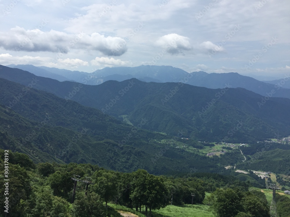 Fototapeta premium Summer view of Mountain