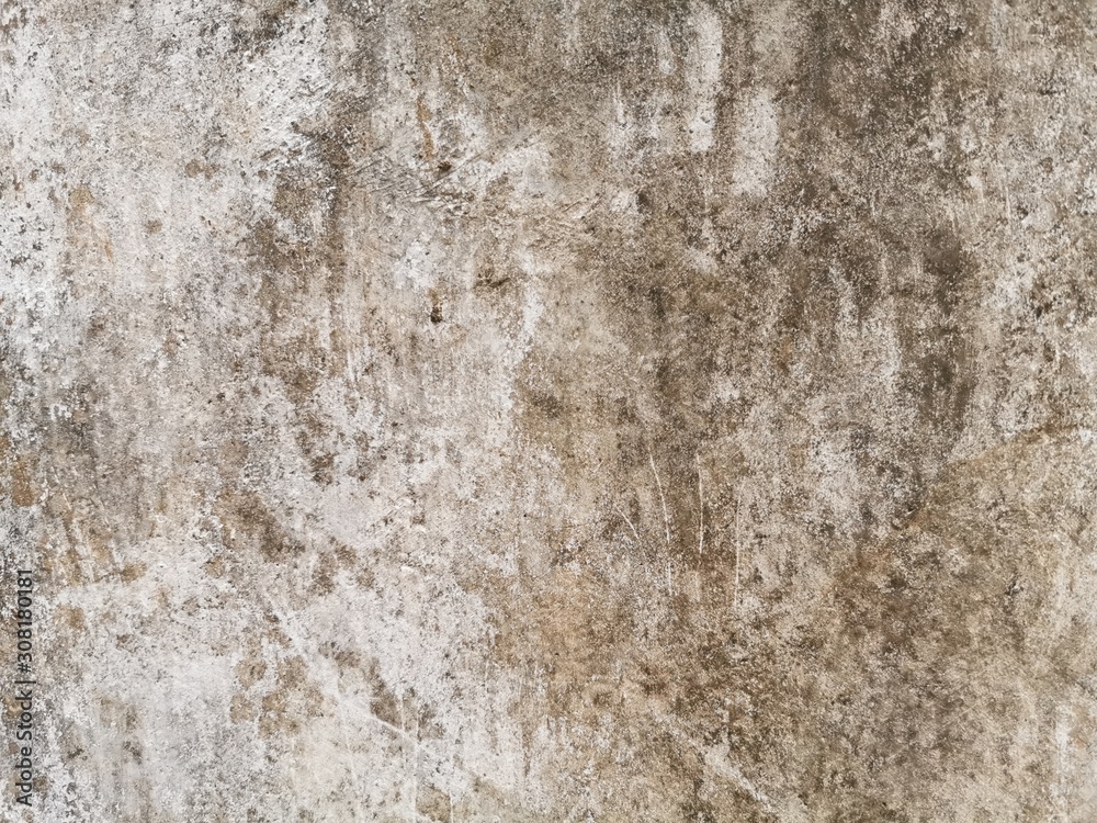 Texture of old gray concrete wall for background and wallpaper. Wall fragment with scratches and cracks