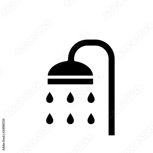 Shower Icon Vector Simple Design