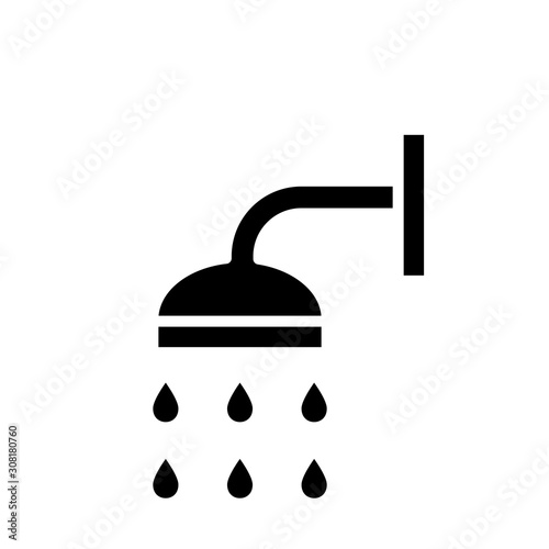 Shower Icon Vector Simple Design