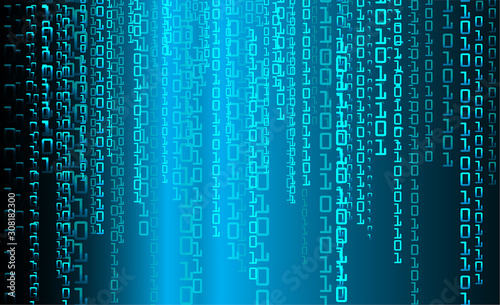 Blue cyber circuit future technology concept background