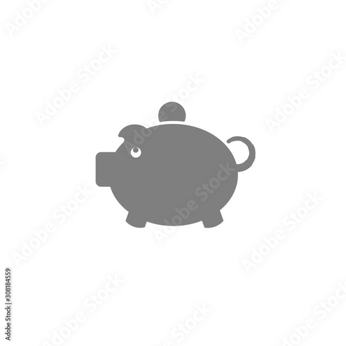 piggy bank with gold coin