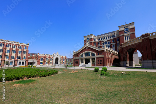 Wallpaper Mural Campus Scenery of Tangshan Polytechnic College, Tangshan City, Hebei Province, China Torontodigital.ca