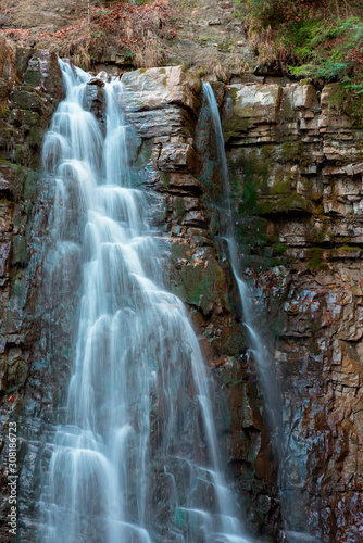 Waterfall among the rocks