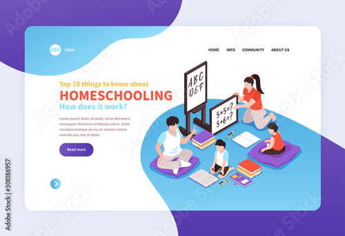Home Schooling Page Design