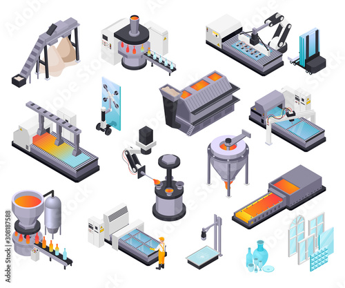 Isometric Glassworks Icon Set