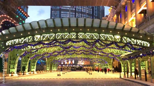 Macao Skyline at Christmas time, China
