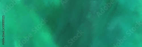 header vintage abstract painted background with sea green and medium sea green colors and space for text or image. can be used as header or banner