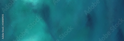 background texture. vintage abstract painted background with teal and medium turquoise colors and space for text or image. can be used as header or banner
