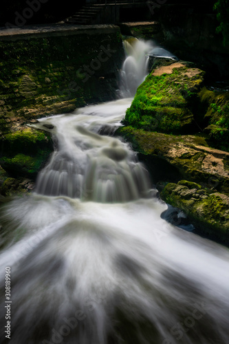 Fototapeta Naklejka Na Ścianę i Meble -  tranquil waterfalls from a dam