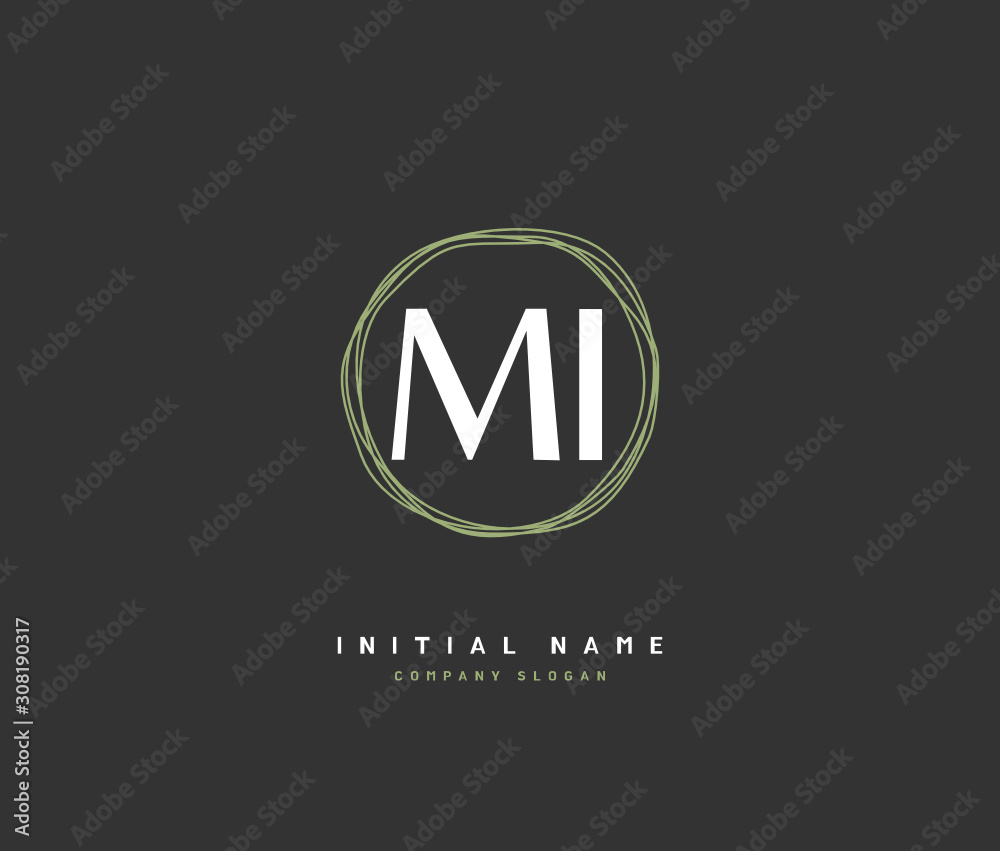 M I MI Beauty vector initial logo, handwriting logo of initial signature, wedding, fashion, jewerly, boutique, floral and botanical with creative template for any company or business. M I MI Beauty vector initial logo, handwriting logo of initial signature, wedding, fashion, jewerly, boutique, floral and botanical with creative template for any company or business.
