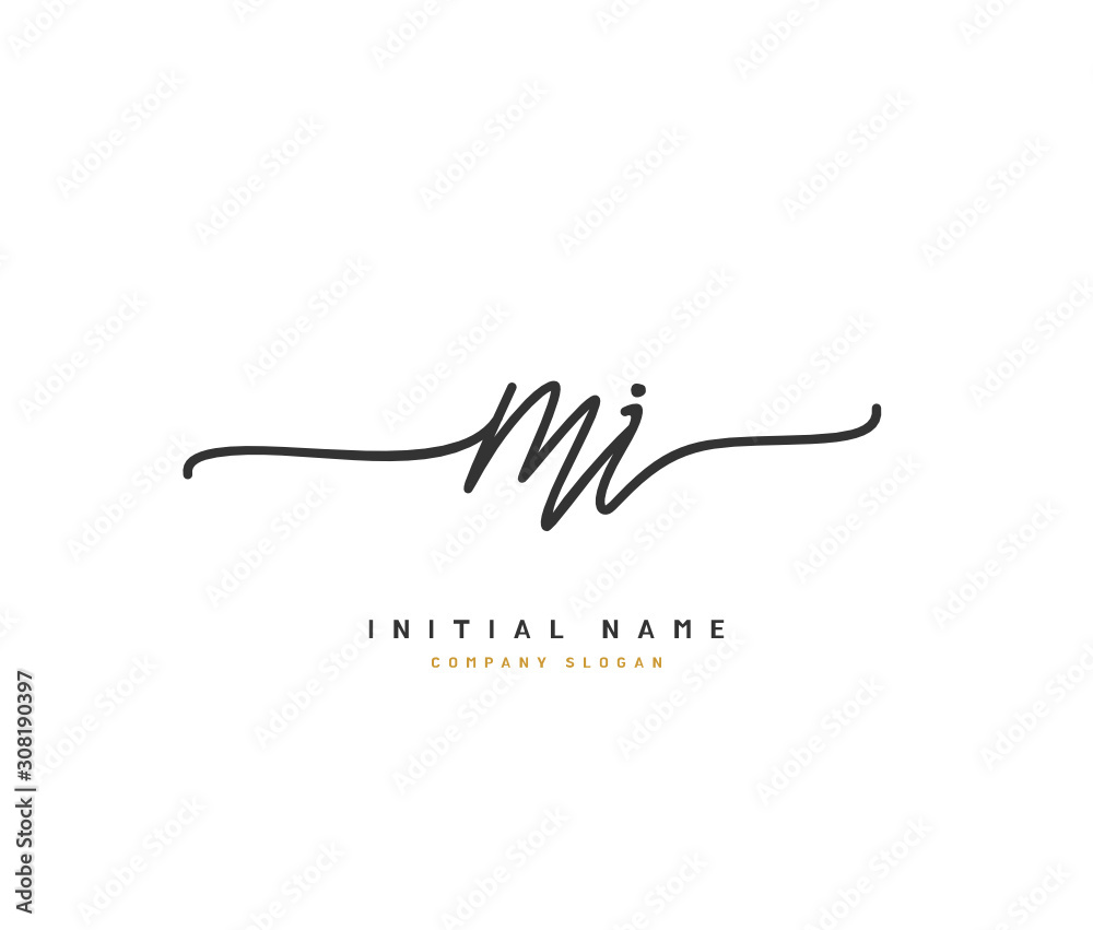 M I MI Beauty vector initial logo, handwriting logo of initial signature, wedding, fashion, jewerly, boutique, floral and botanical with creative template for any company or business. M I MI Beauty vector initial logo, handwriting logo of initial signature, wedding, fashion, jewerly, boutique, floral and botanical with creative template for any company or business.