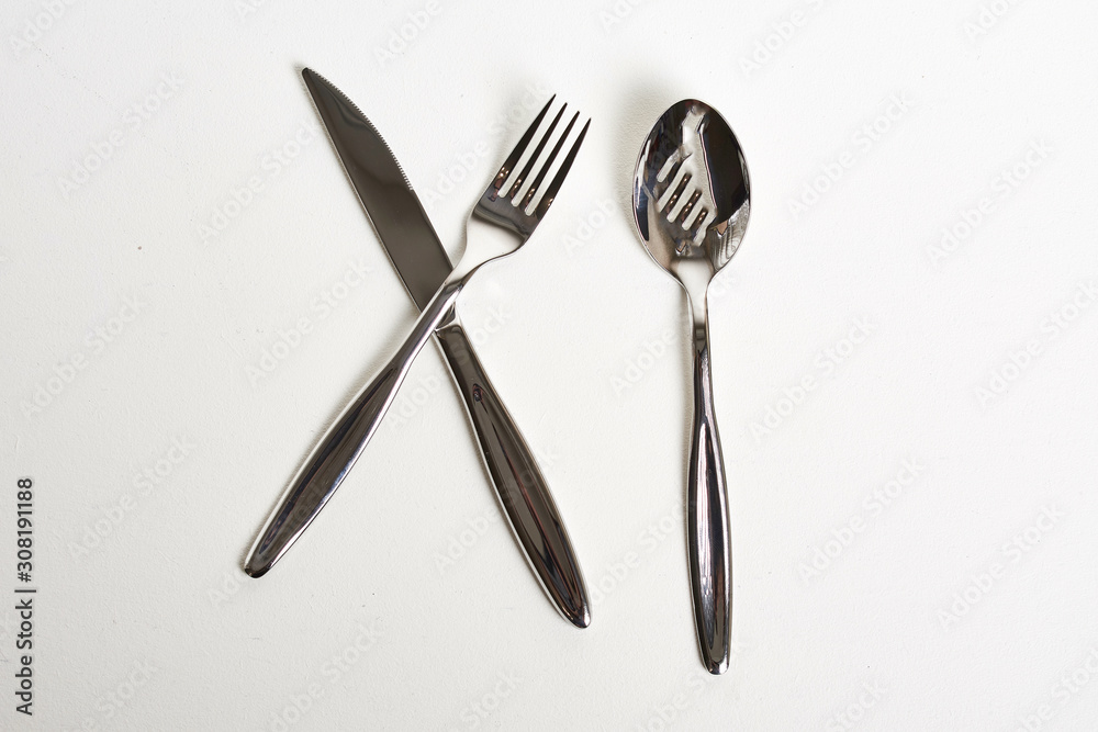 Kitchen knifes, spoons and forks. Cutlery Kitchen knifes, spoons and forks. Cutlery