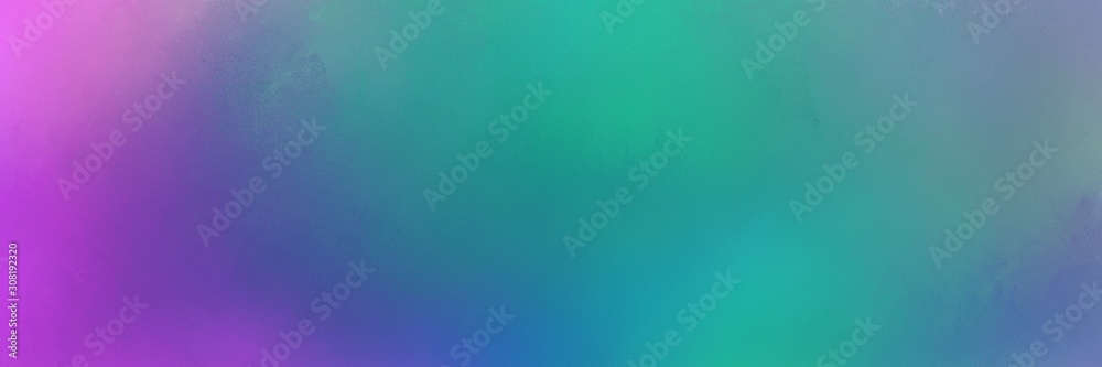 blue chill, medium orchid and moderate violet colored vintage abstract painted background with space for text or image. can be used as header or banner