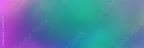 blue chill, medium orchid and moderate violet colored vintage abstract painted background with space for text or image. can be used as header or banner
