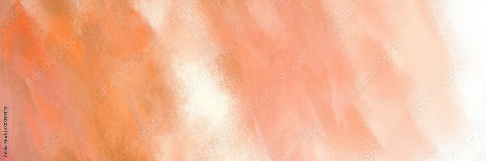 light salmon, dark salmon and linen colored vintage abstract painted background with space for text or image. can be used as header or banner