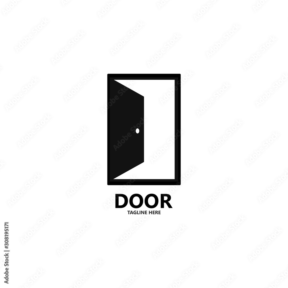 Set of door logo template vector icon illustration design Set of door logo template vector icon illustration design