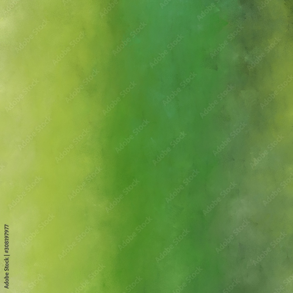 Fototapeta premium square graphic format dark olive green, dark khaki and yellow green color painted background. diffuse painting can be used as texture, background element or wallpaper