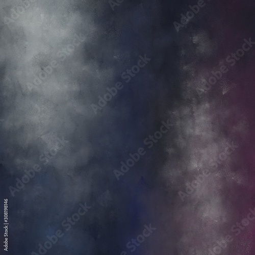 square graphic format abstract dark slate gray, old lavender and dark gray colored diffuse painted background. can be used as texture, background element or wallpaper