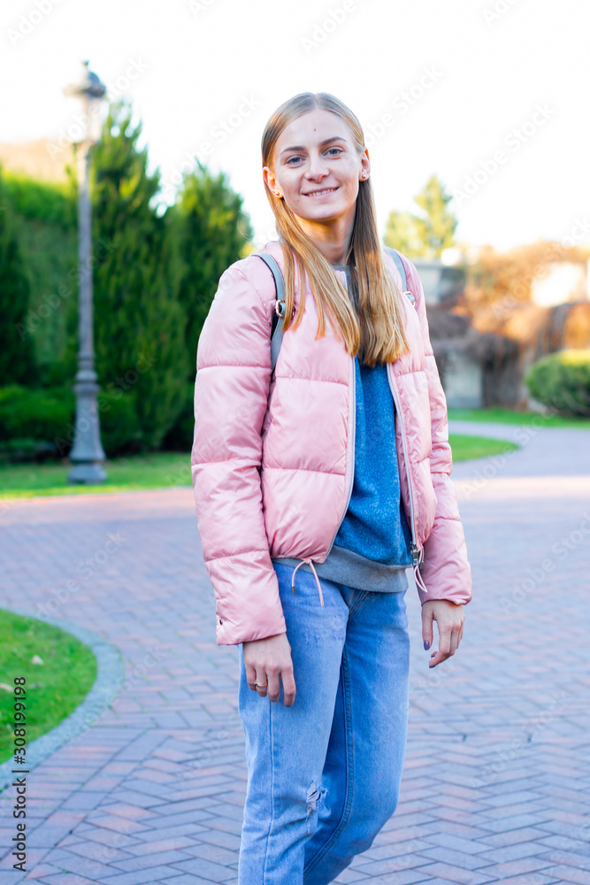 Portrait of a young beautiful girl