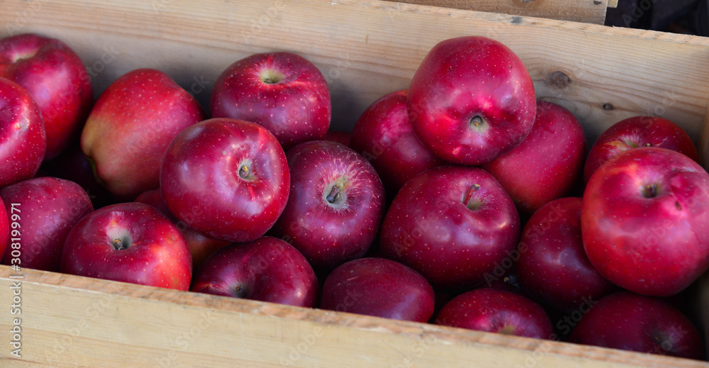Fresh apple fruits for sale at street market Fresh apple fruits for sale at street market