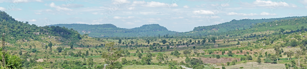 Panorama der Naturlandschaft von Kambodscha Panorama der Naturlandschaft von Kambodscha