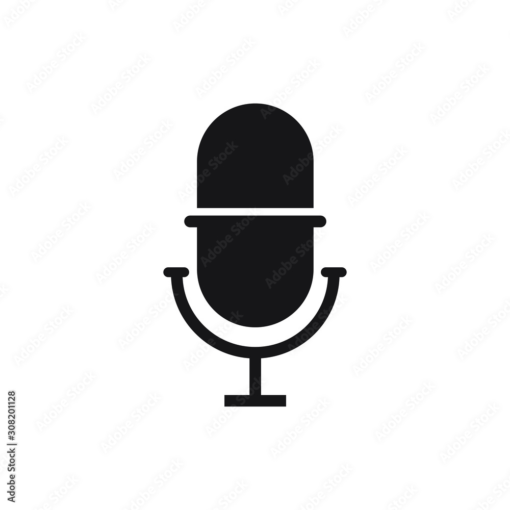 Microphone vector icon. vector illustration Microphone vector icon. vector illustration