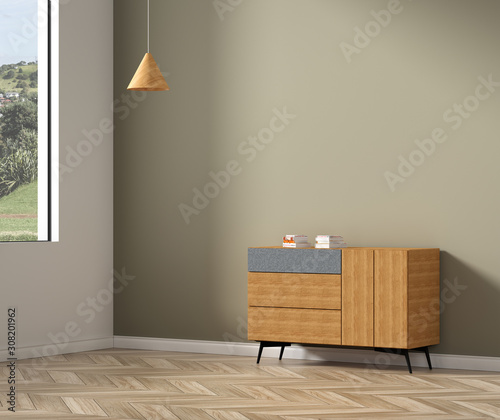 3D rendering of Simple Home Space