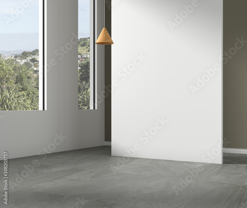 3D rendering of Simple Home Space