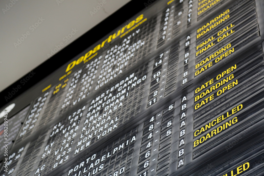Fototapeta premium Terminal Info Board