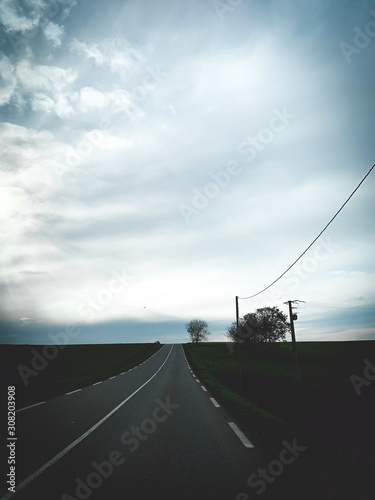 Empty road, calm