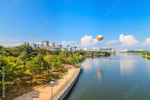 View of Sultan Mizan Mosque (Masjid Besi) in Putrajaya, Malaysia photo