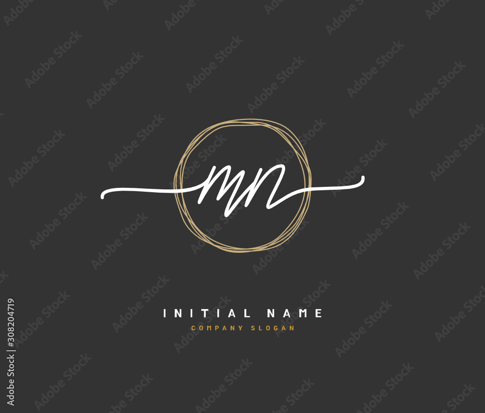 M N MN Beauty vector initial logo, handwriting logo of initial signature, wedding, fashion, jewerly, boutique, floral and botanical with creative template for any company or business. M N MN Beauty vector initial logo, handwriting logo of initial signature, wedding, fashion, jewerly, boutique, floral and botanical with creative template for any company or business.
