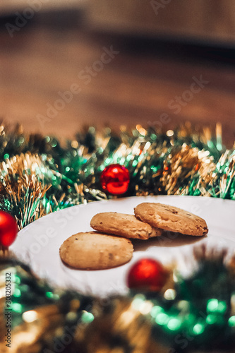 christmas cookies and decorations