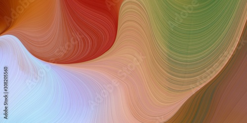 modern waves background illustration with pastel brown, light steel blue and firebrick color © Eigens