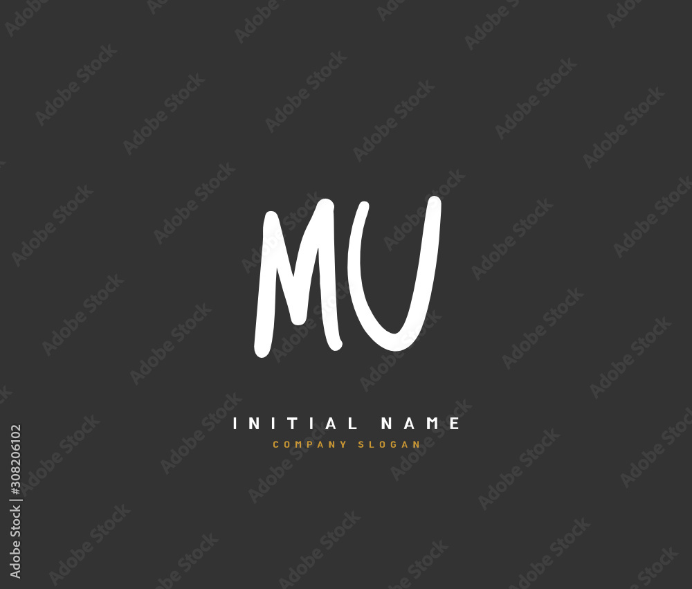 M U MU Beauty vector initial logo, handwriting logo of initial signature, wedding, fashion, jewerly, boutique, floral and botanical with creative template for any company or business. M U MU Beauty vector initial logo, handwriting logo of initial signature, wedding, fashion, jewerly, boutique, floral and botanical with creative template for any company or business.