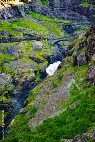 Trollstigen mountain road in Norway © anetlanda