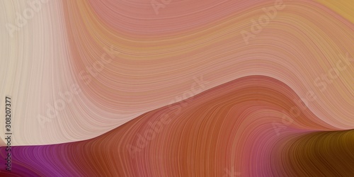 elegant curvy swirl waves background illustration with rosy brown, indian red and old mauve color