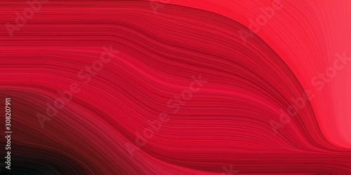 modern waves background illustration with crimson, very dark pink and dark red color