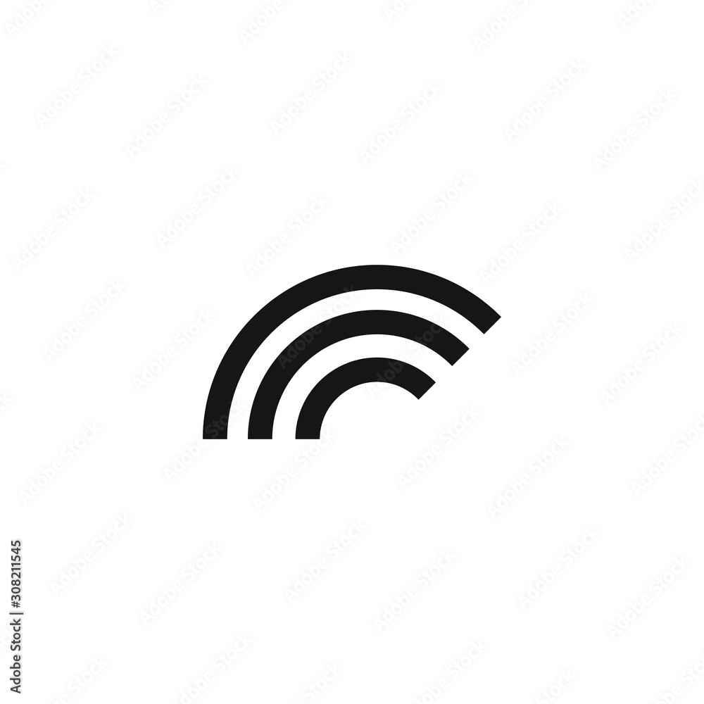 Rainbow Icon Flat design. Vector Illustration Rainbow Icon Flat design. Vector Illustration