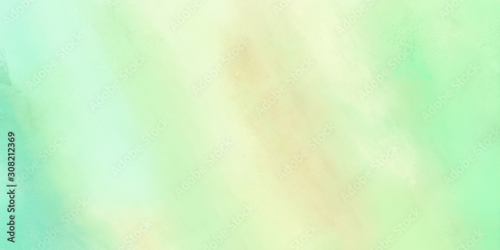 old color brushed vintage texture with tea green, light golden rod yellow and aqua marine colors. distressed old textured background with space for text or image. can be used as header or banner