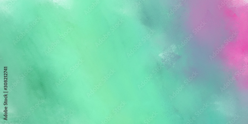 old color brushed vintage texture with medium aqua marine, orchid and dark gray colors. distressed old textured background with space for text or image. can be used as header or banner