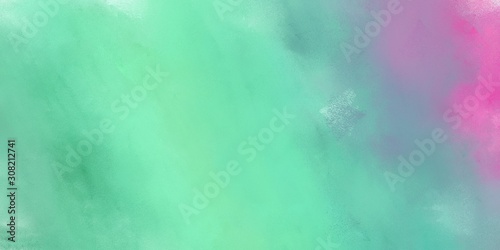 old color brushed vintage texture with medium aqua marine, orchid and dark gray colors. distressed old textured background with space for text or image. can be used as header or banner