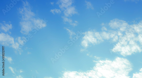 blue sky with beautiful natural white clouds