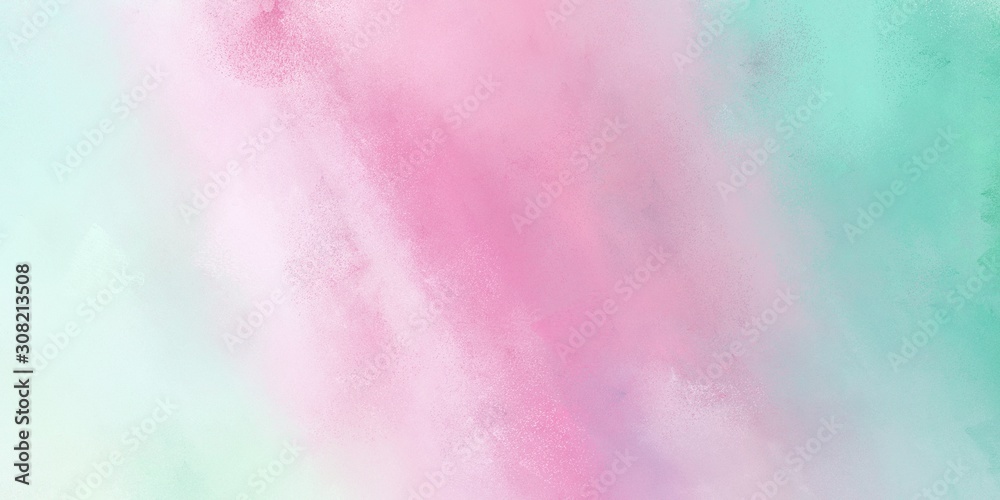 abstract painting background graphic with thistle, medium aqua marine and pastel blue colors and space for text or image. can be used as header or banner
