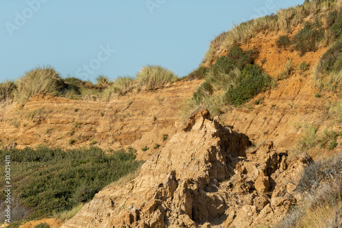 Traces d'érosion sur les falaises au nord de la Pointe aux Oies - Wimereux - Pas-de-Calais